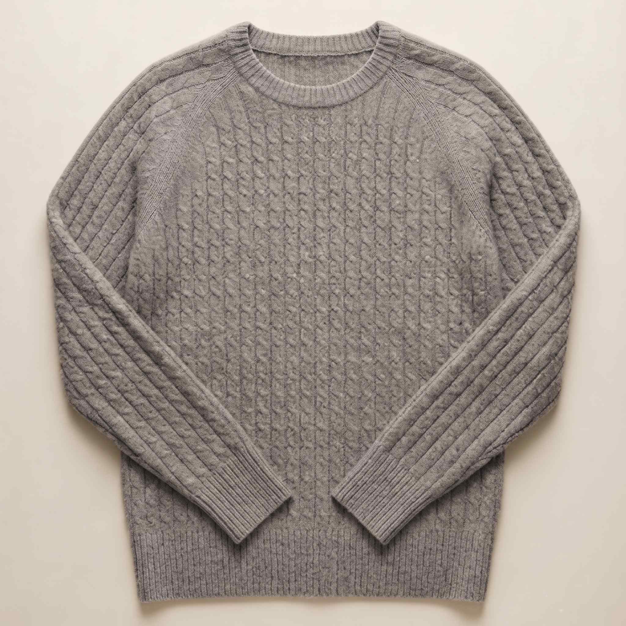 Women's Undyed Cashmere Cable-Knit Sweater - Grace - Image 12