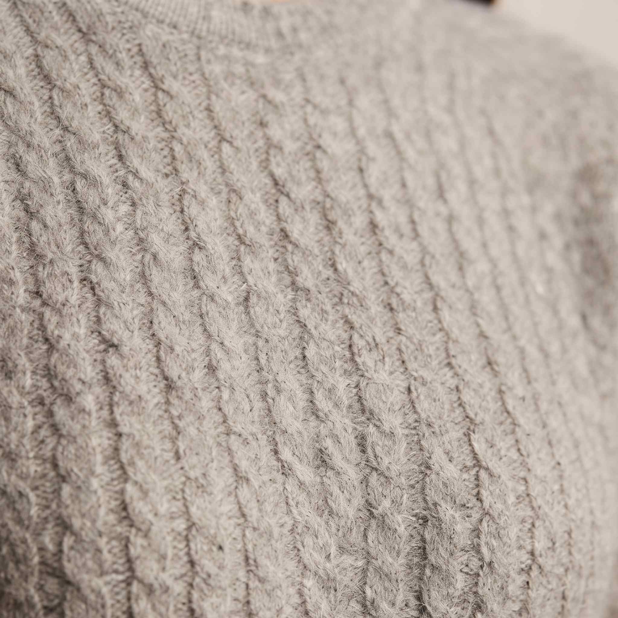 Women's Undyed Cashmere Cable-Knit Sweater - Grace - Image 14