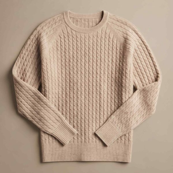 Women's Undyed Cashmere Cable-Knit Sweater - Grace - Image 26