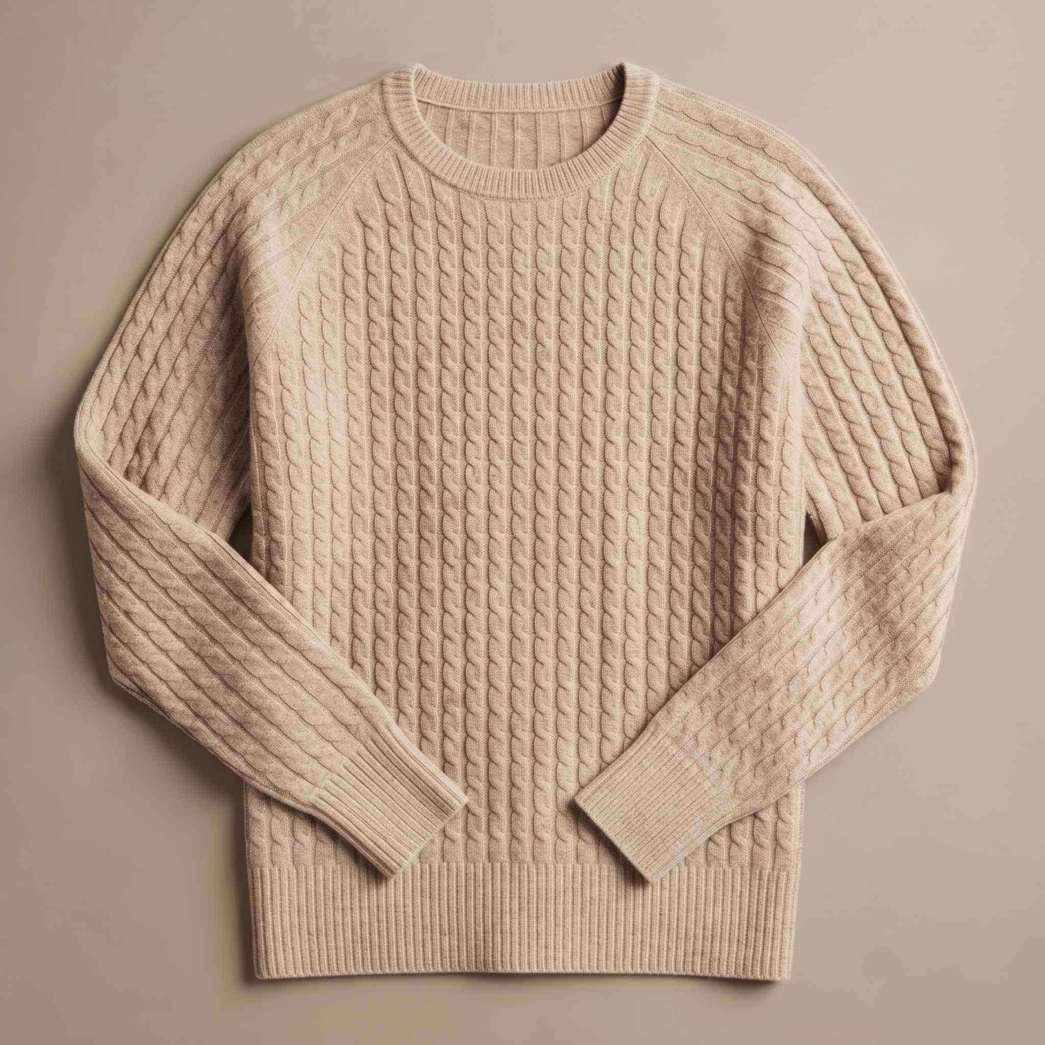 Women's Undyed Cashmere Cable-Knit Sweater - Grace - Image 26