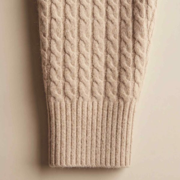 Women's Undyed Cashmere Cable-Knit Sweater - Grace - Image 29