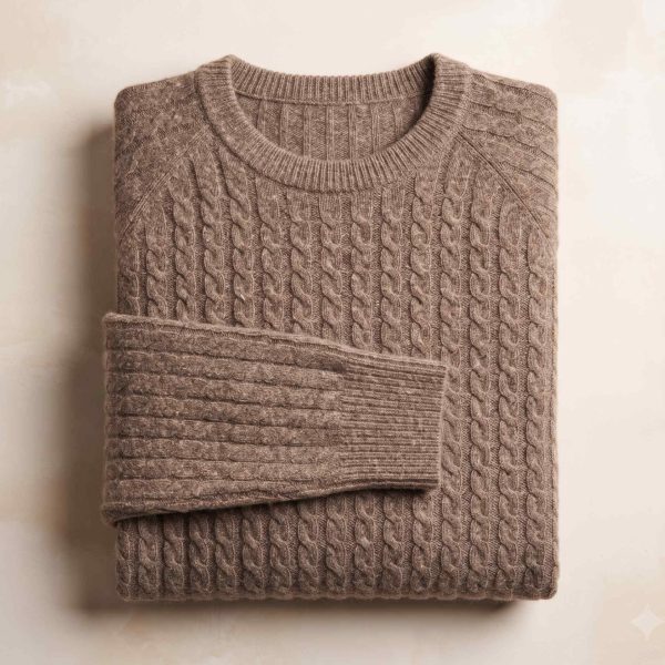 Women's Undyed Cashmere Cable-Knit Sweater - Grace - Image 34