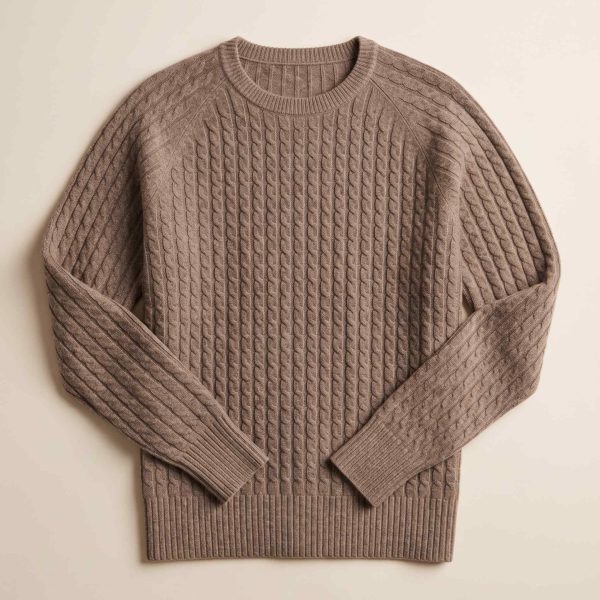 Women's Undyed Cashmere Cable-Knit Sweater - Grace - Image 36