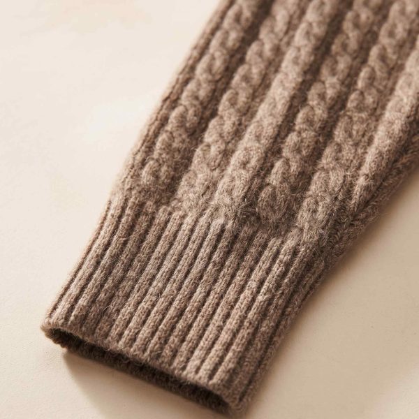 Women's Undyed Cashmere Cable-Knit Sweater - Grace - Image 38