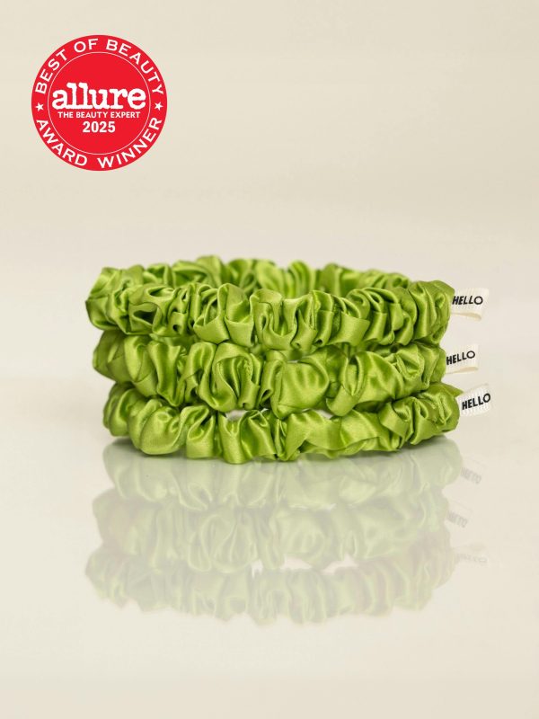 Sage Silk Scrunchies - Image 1