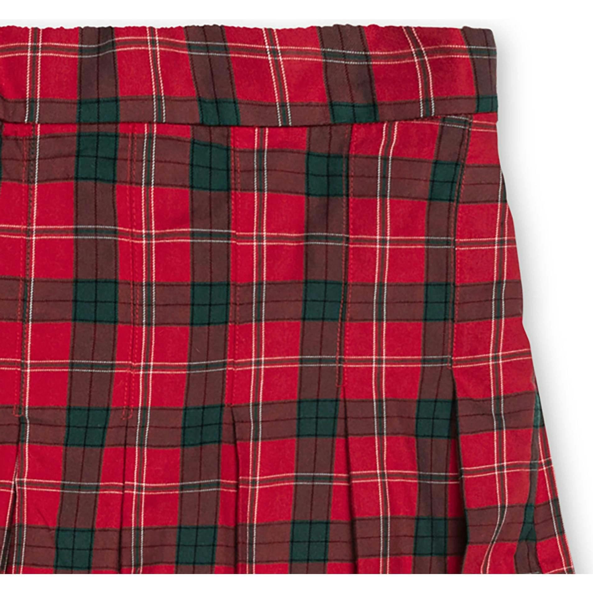 Organic Pleated Midi Skirt, Red - Image 5
