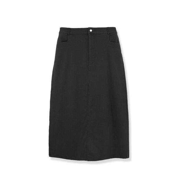 STRETCH COLORED DENIM  SKIRT - Image 11