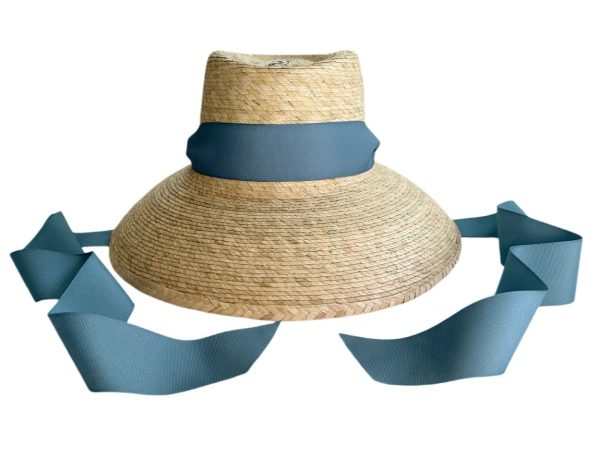 Mommy & Me Sun Hat Set - Wildflower & Palmetto - French Blue Grosgrain Ribbon - Image 11