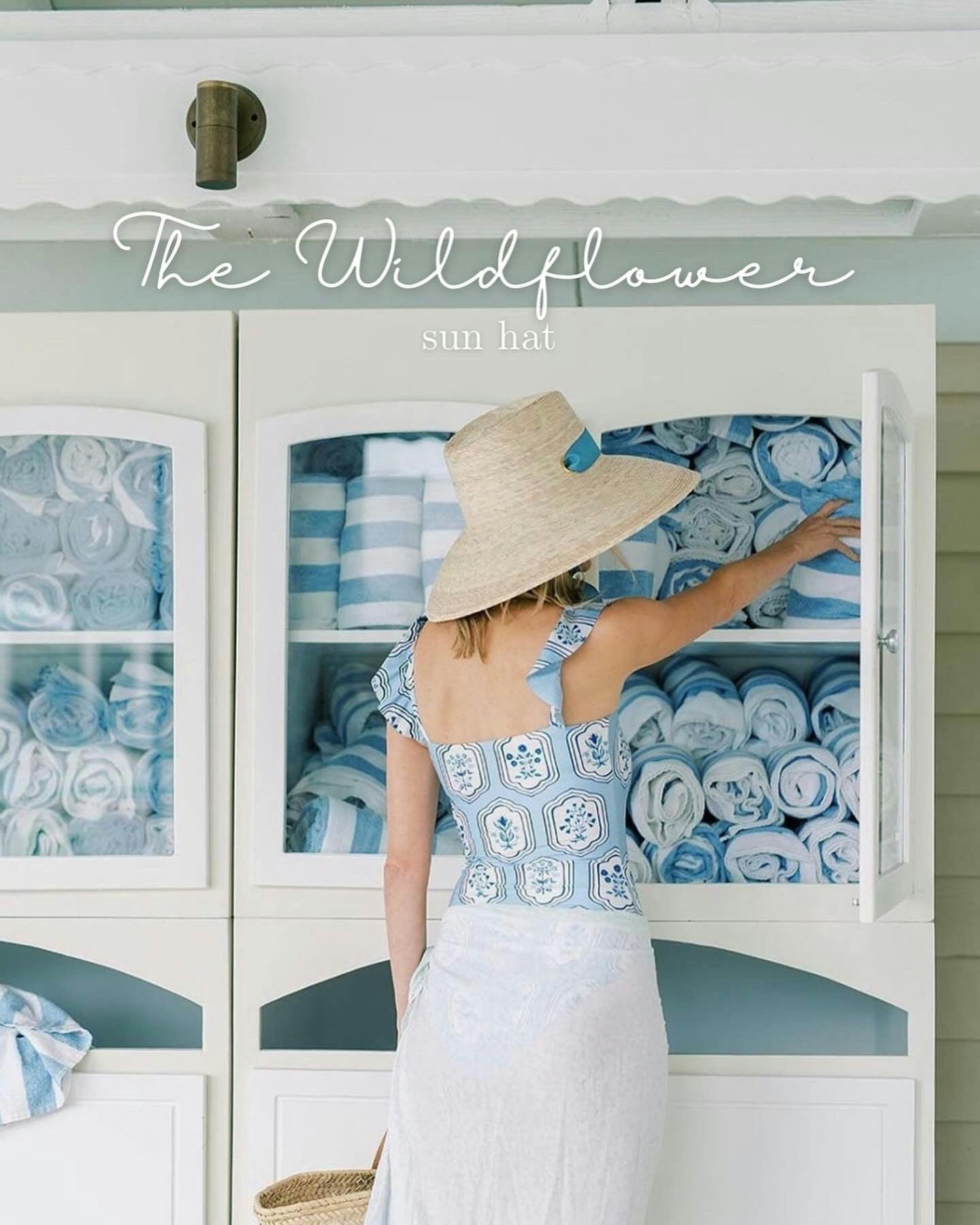 Mommy & Me Sun Hat Set - Wildflower & Palmetto - French Blue Grosgrain Ribbon - Image 16