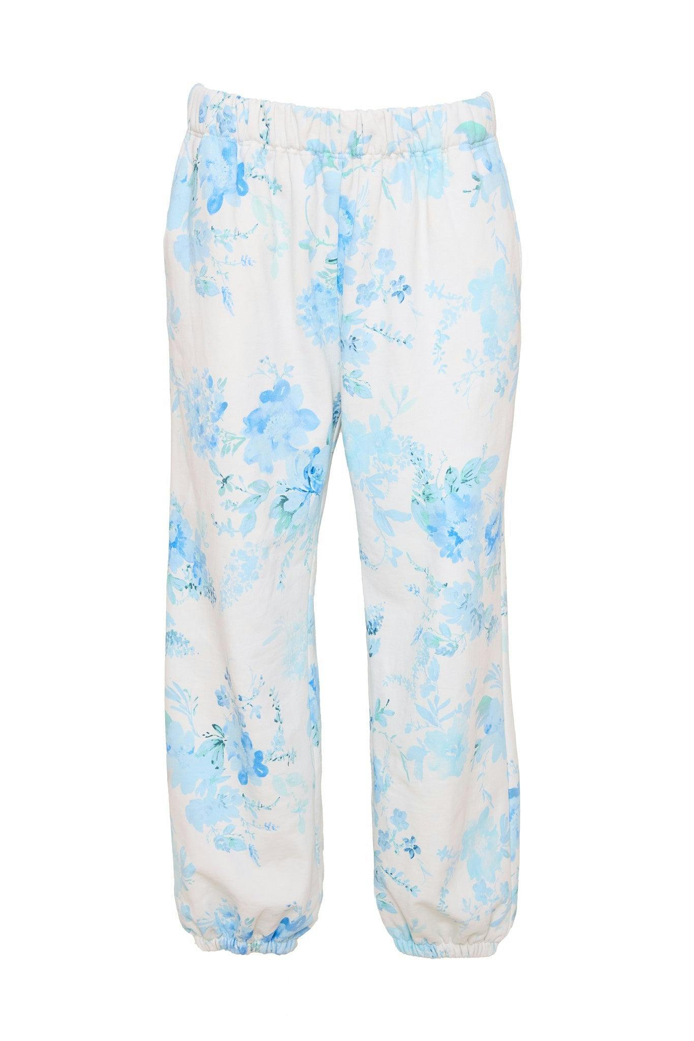 Kian Jogger Sweatpants in Blue Aquarelle Fleur - Image 29