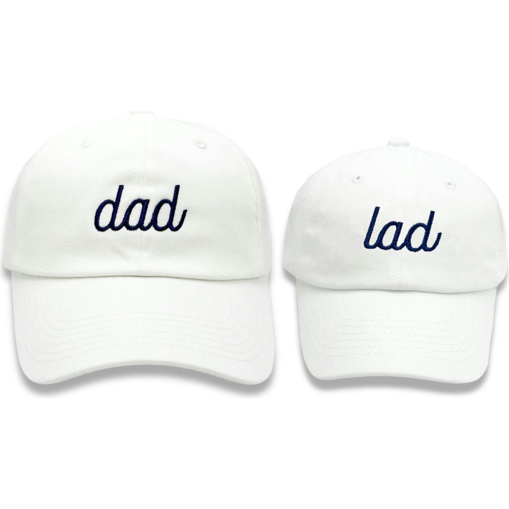 Dad & Lad Baseball Hat Set - Baby & Adult, Youth & Adult