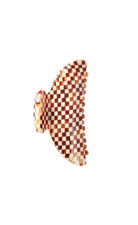 Midi Heirloom Claw in Tortoise Checker - Image 2