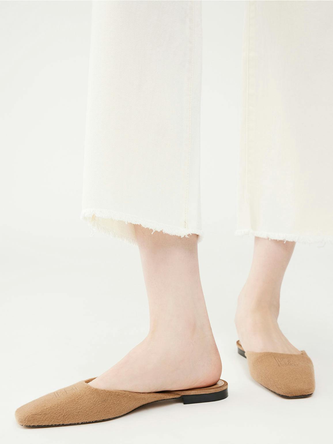 Hepburn Wide Leg High Rise Vintage Jeans | Eggshell - Image 12