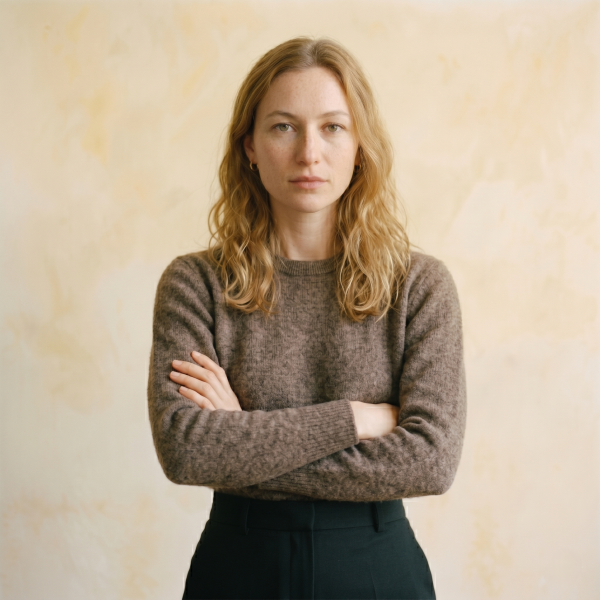 Women's Undyed Cashmere Crewneck Sweater - The Original - Image 1
