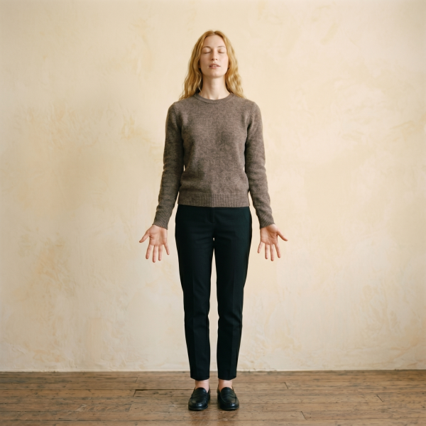 Women's Undyed Cashmere Crewneck Sweater - The Original - Image 2