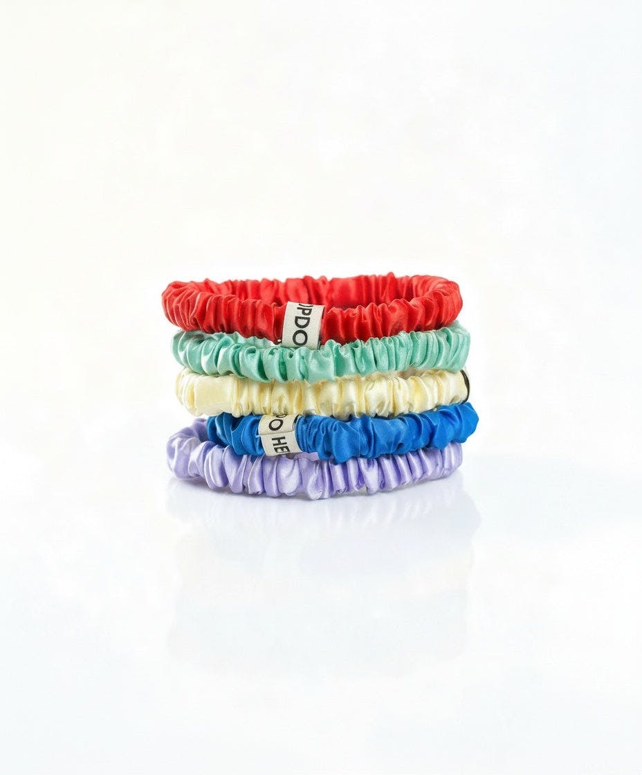 Cabana Skinny Silk Scrunchies - Image 1