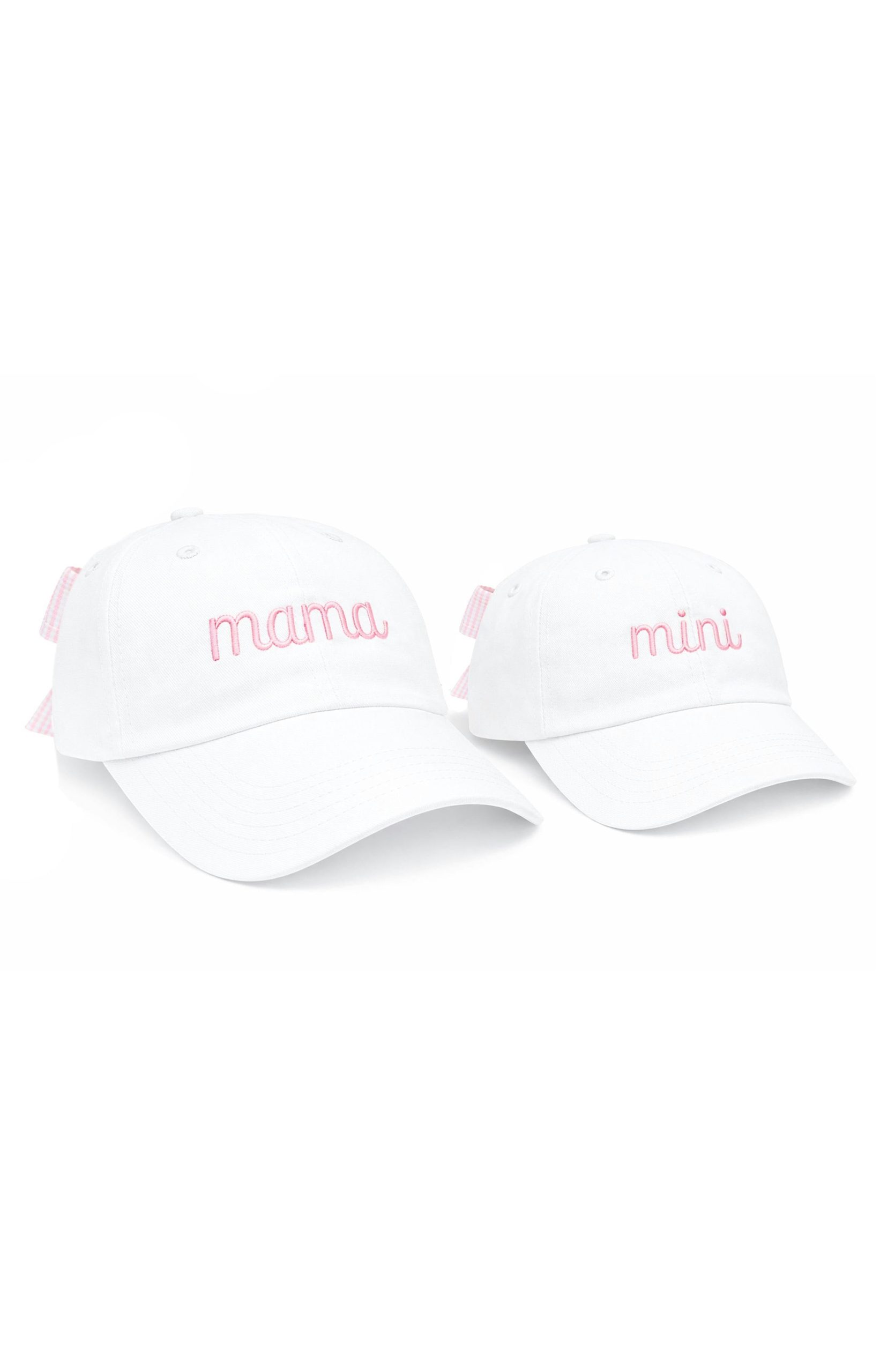 Mama & Mini Bow Baseball Hat Set - Image 4