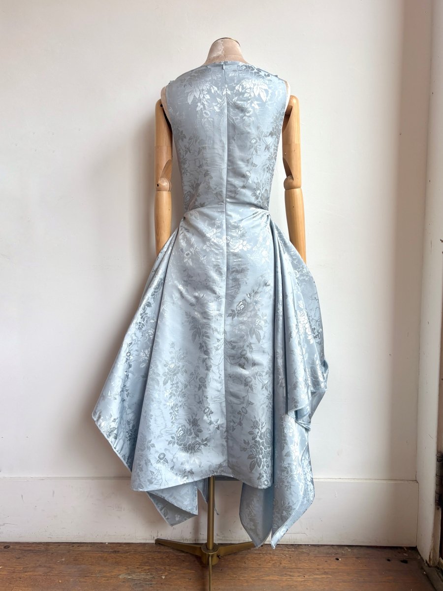Zero-Waste Icy Blue Rose Jacquard - Image 5