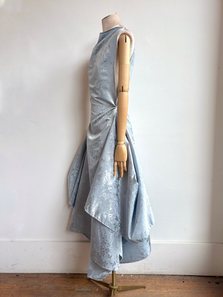 Zero-Waste Icy Blue Rose Jacquard - Image 2