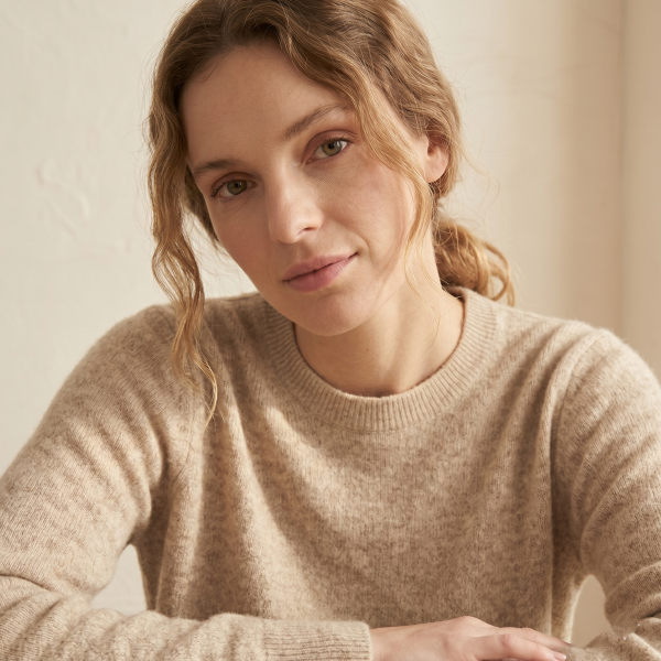 Women's Undyed Cashmere Crewneck Sweater - The Original - Image 5