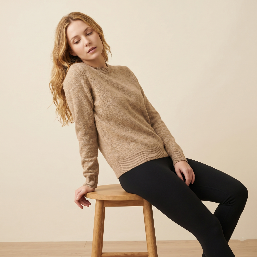 Women's Undyed Cashmere Crewneck Sweater - The Original