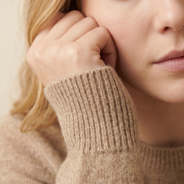 Women's Undyed Cashmere Crewneck Sweater - The Original - Image 7