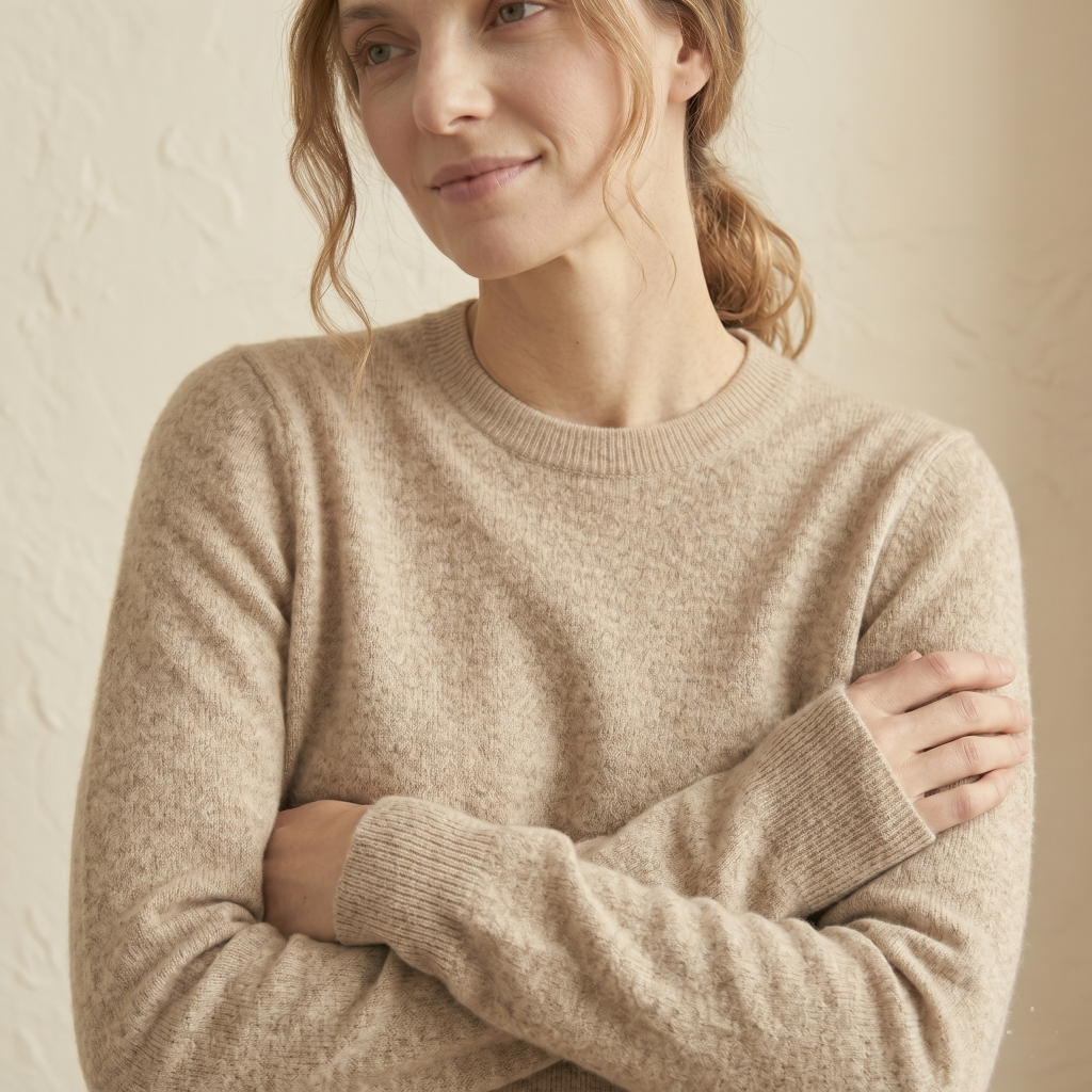 Women's Undyed Cashmere Crewneck Sweater - The Original