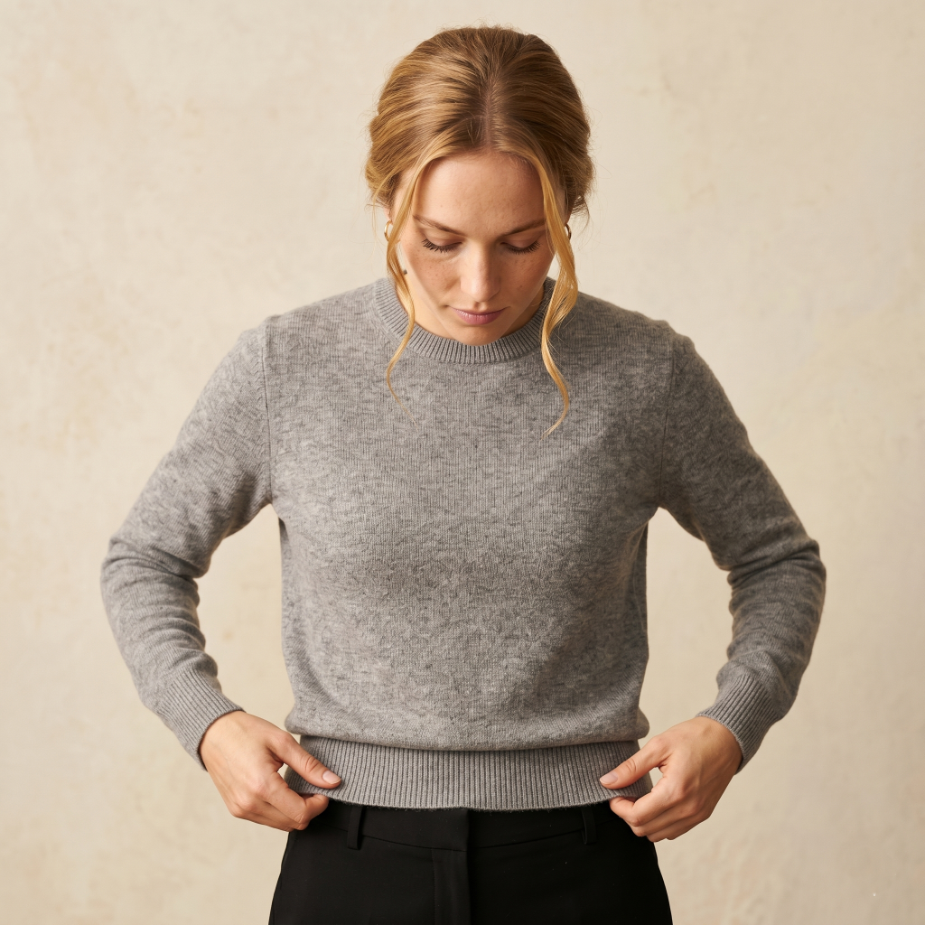 Women's Undyed Cashmere Crewneck Sweater - The Original
