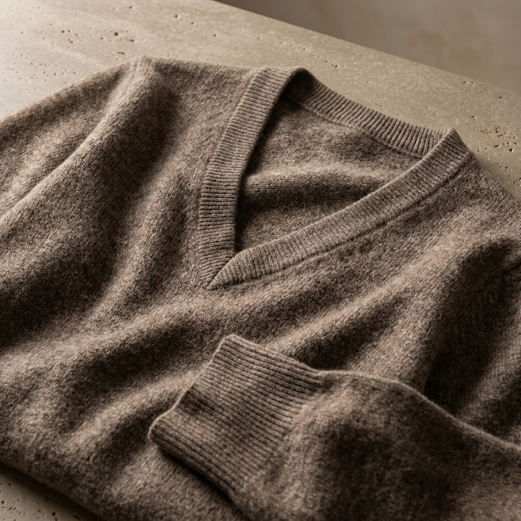 Women's Undyed Cashmere V-Neck Sweater - The Original