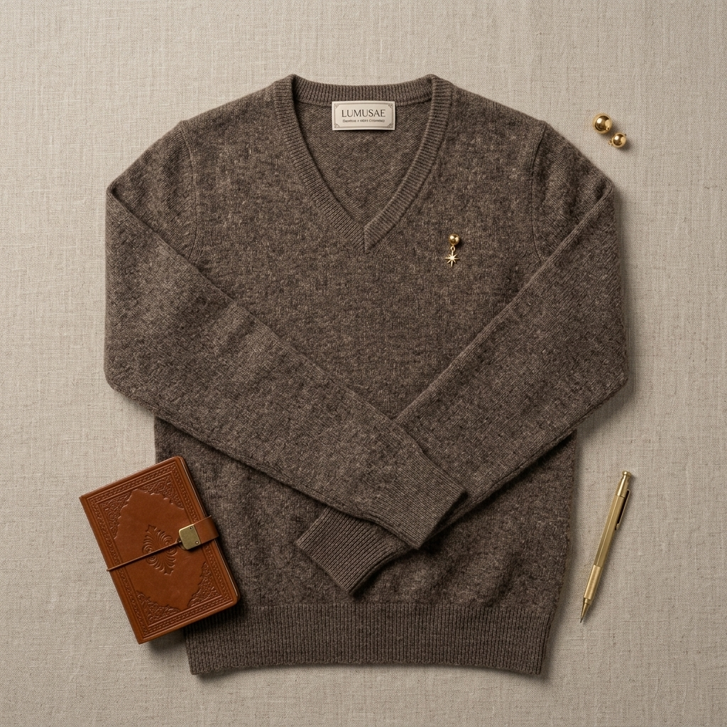Women's Undyed Cashmere V-Neck Sweater - The Original