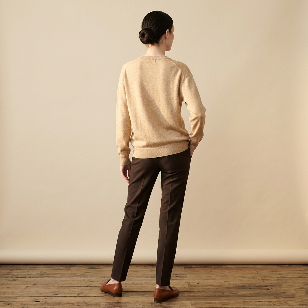 Women's Undyed Cashmere V-Neck Sweater - The Original