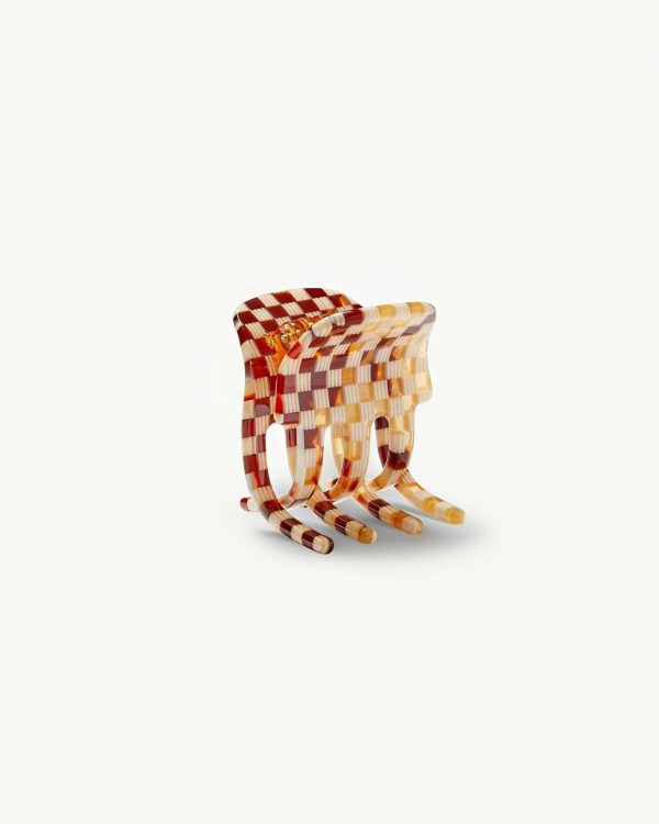 Mini Claw in Tortoise Checker - Image 4