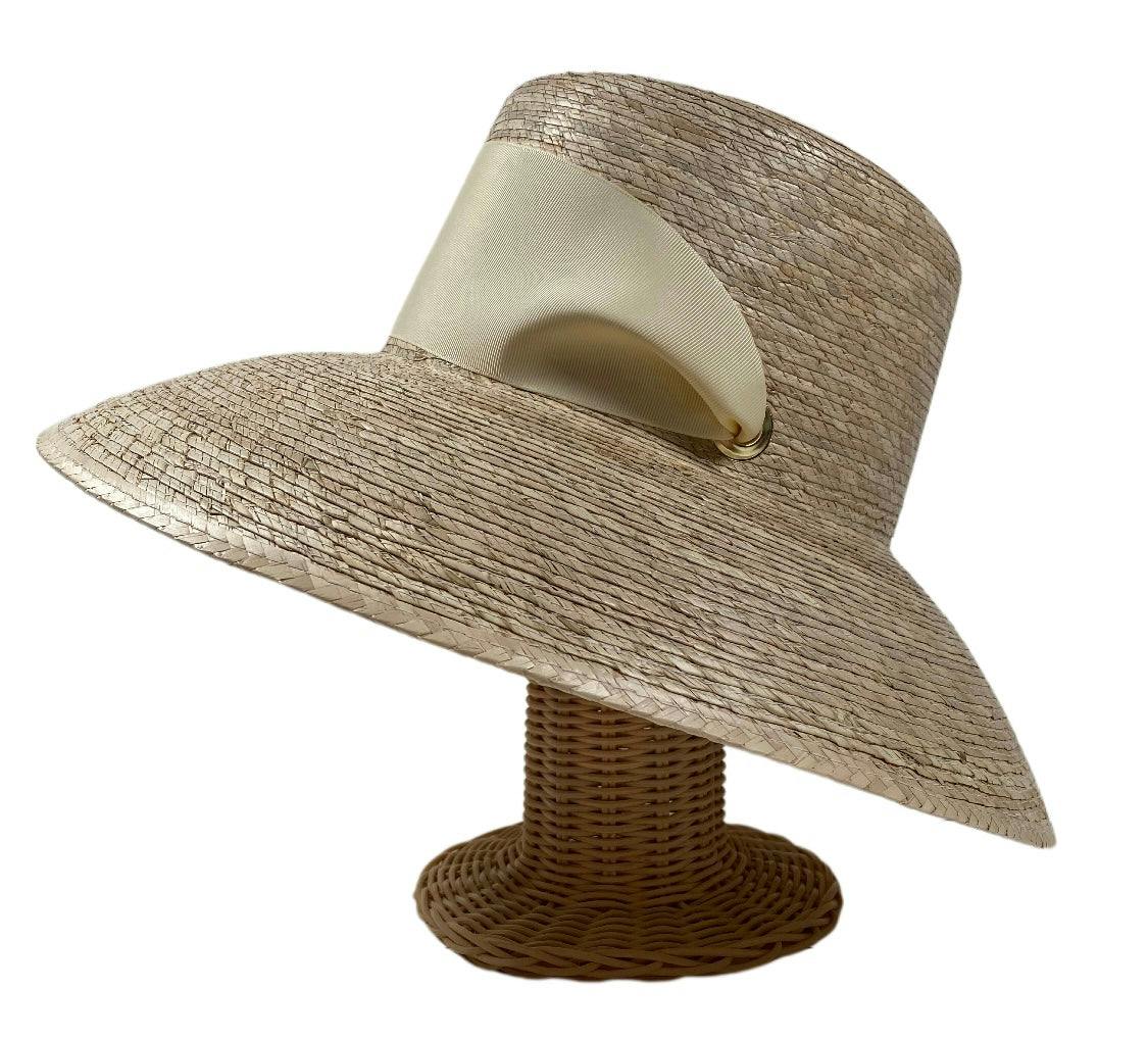Wildflower Sun Hat (PreOrder Shipping June 15th) - Ivory Wide & Short Grosgrain Ribbon - Image 2