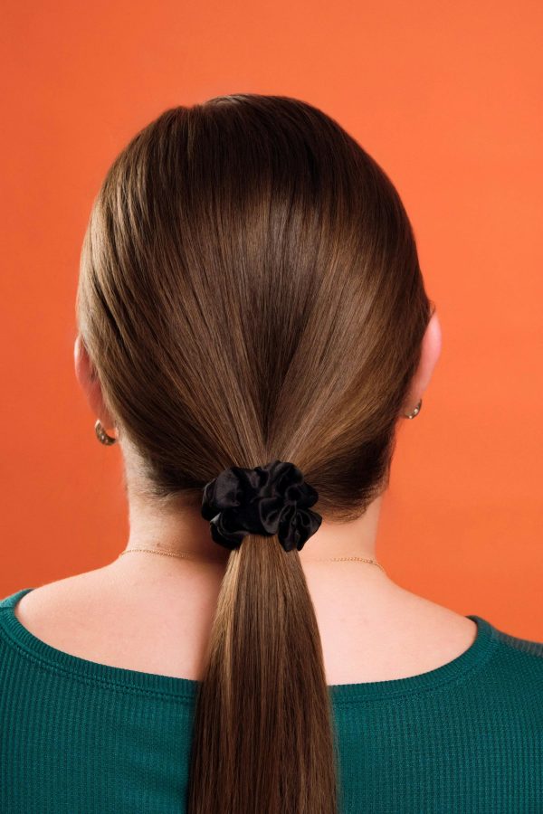 Black Silk Scrunchies - Image 3