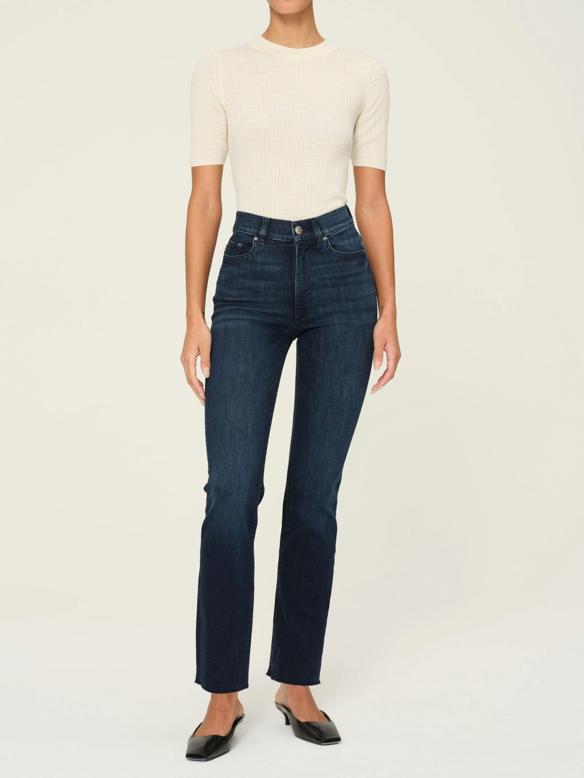 Halle Straight High Rise Instasculpt 29" Jeans | Mediterranean - Image 4