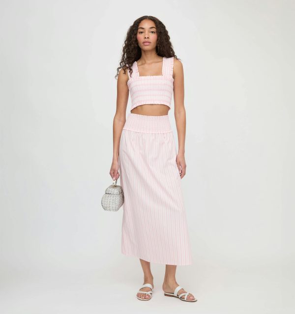The Delphine Nap Skirt - Pink Variegated Stripe - Image 1