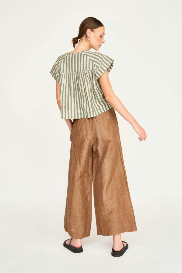 Mirth Pant in Brownie Linen - Image 4