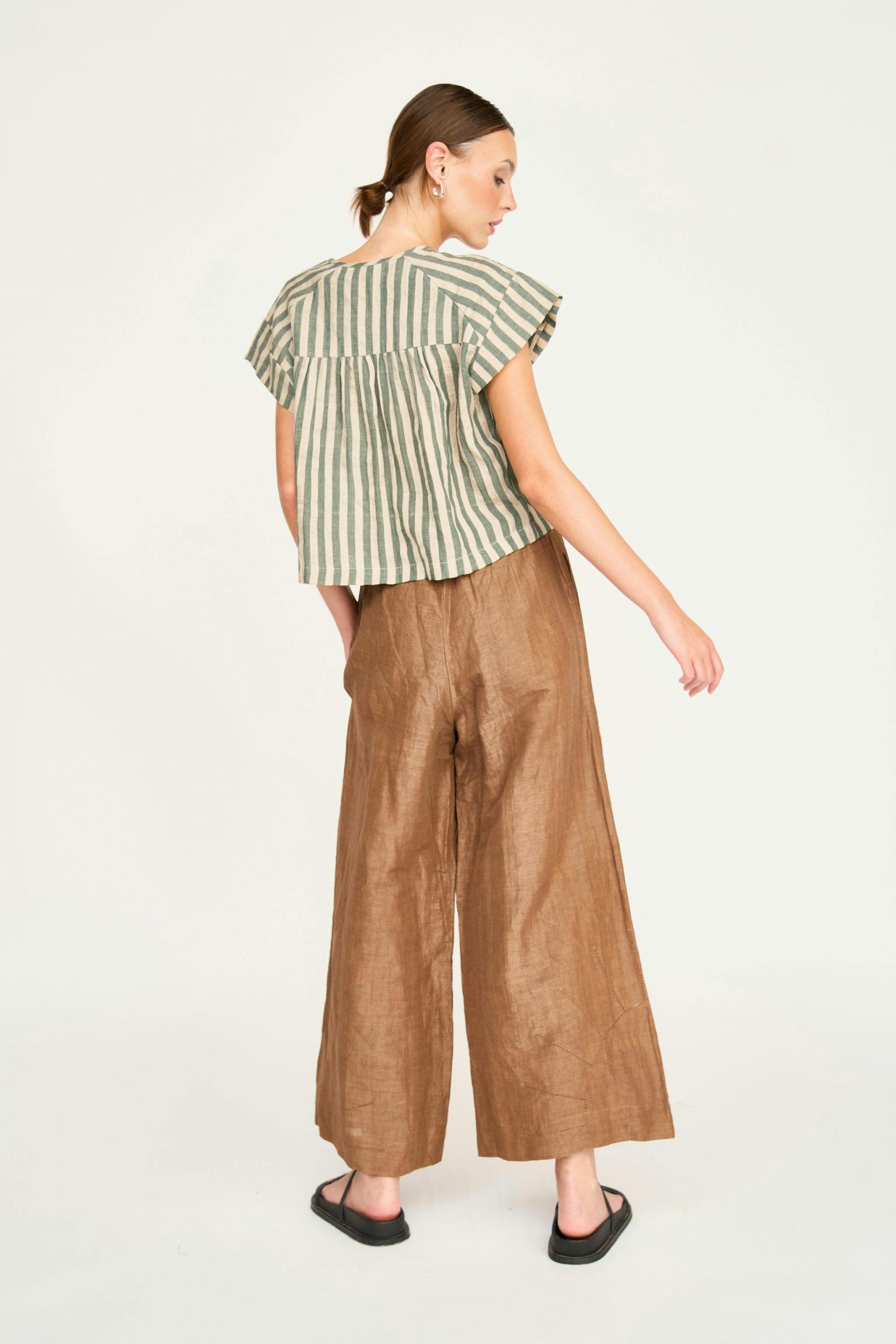 Mirth Pant in Brownie Linen - Image 4