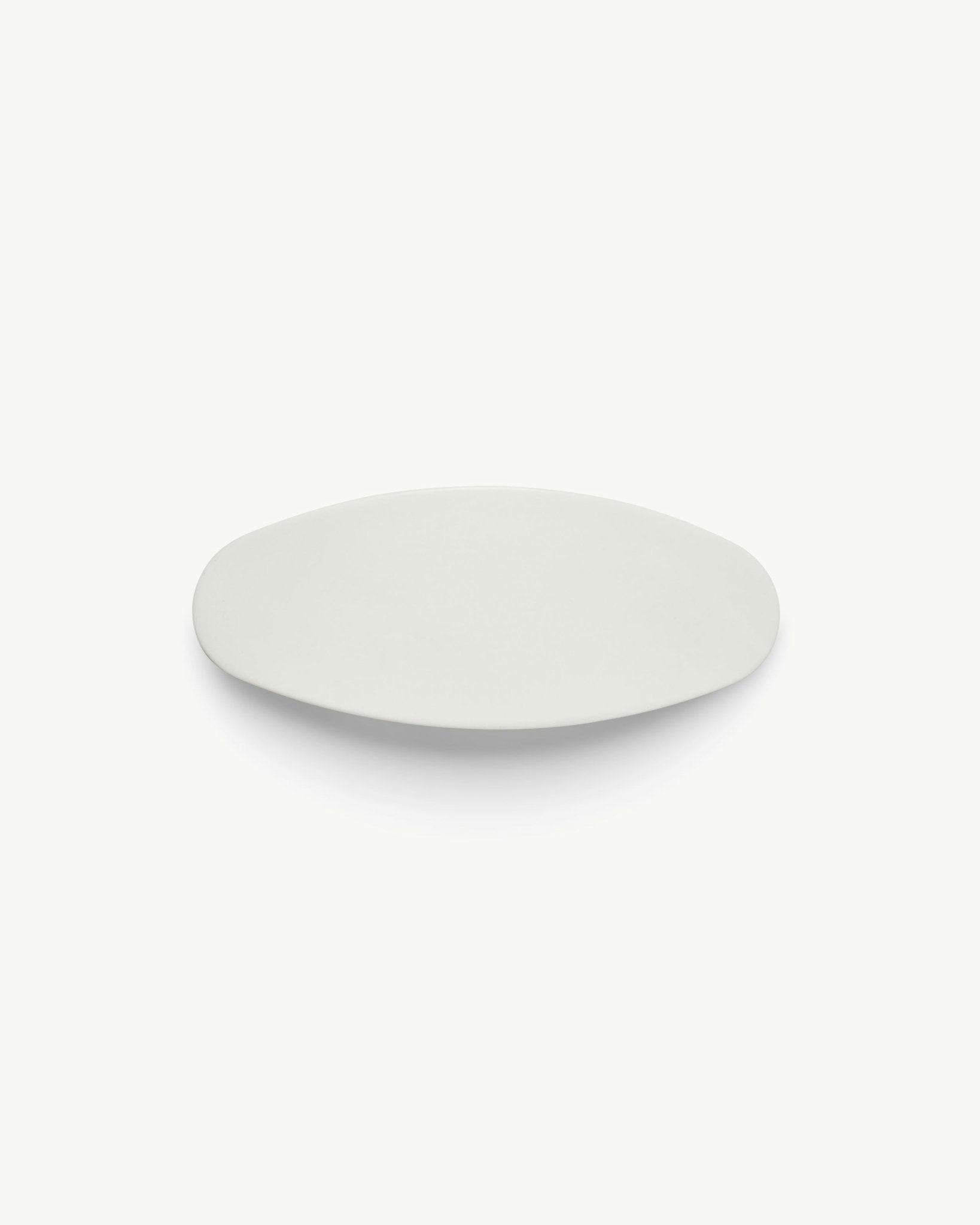 Jumbo Oval Barrette in White Matte - Image 3