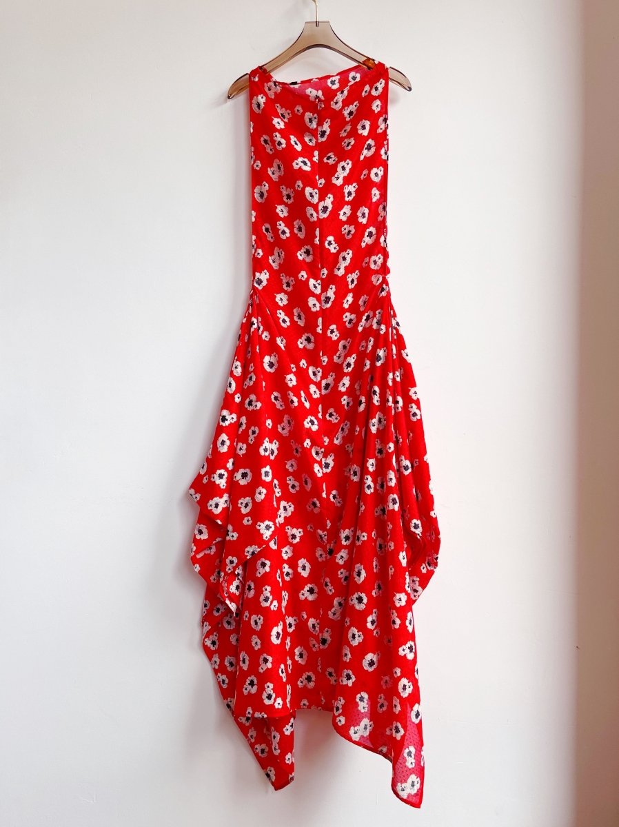 Zero-Waste Scarlet Falling Blossom Dress - Image 6